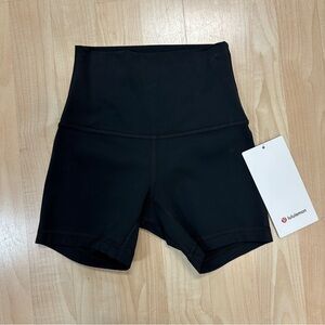 lululemon black align hr 4” shorts size 0 NWT